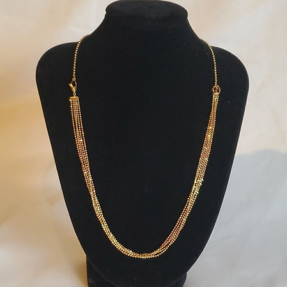 Gucci Necklace - Running G 18K Necklace, Authentic